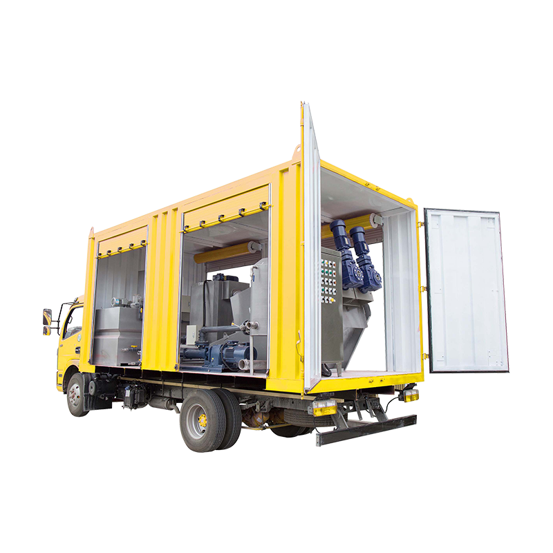 Mobile Screw Press Sludge Dewatering Truck